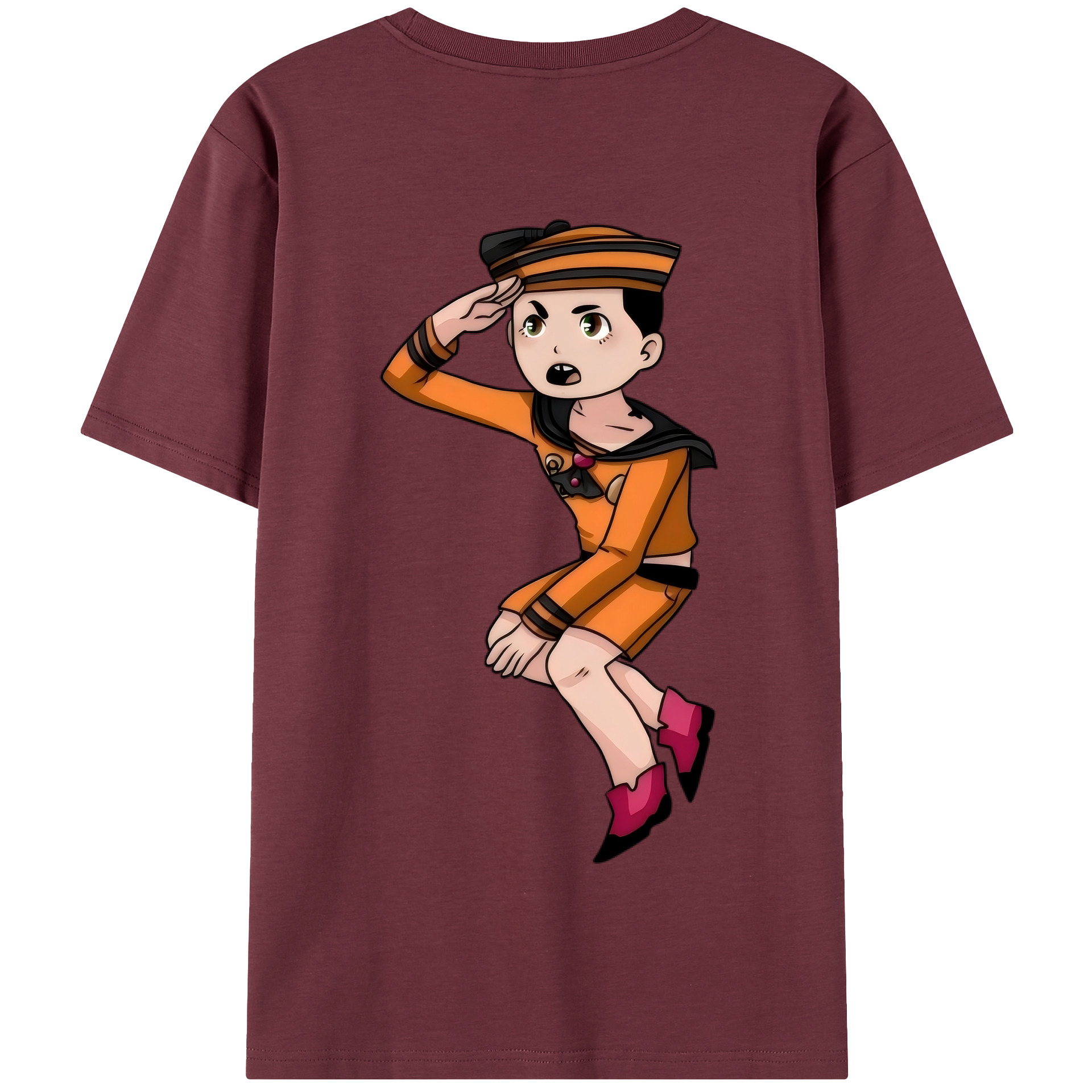 （画像用） ジョジョの奇妙な冒険 東方定助 JoJo's Bizarre Adventure Higashikata Josuke 綿100％半袖Tシャツ（背面プリント）